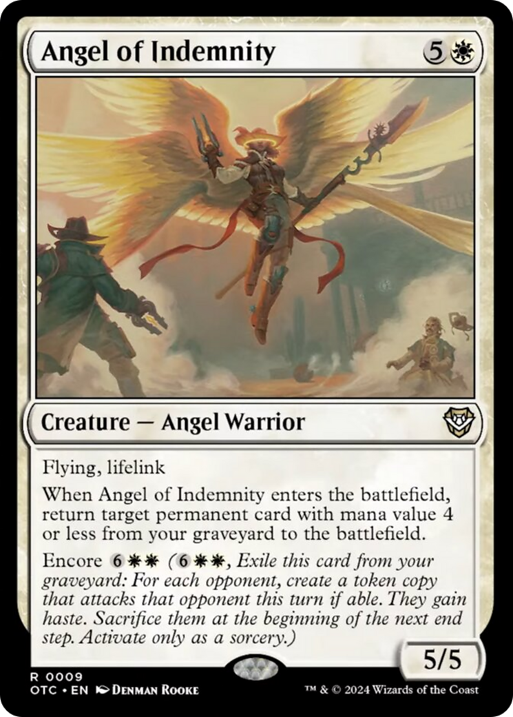 Angel of Indemnity [Outlaws of Thunder Junction Commander] | I Want That Stuff Brandon
