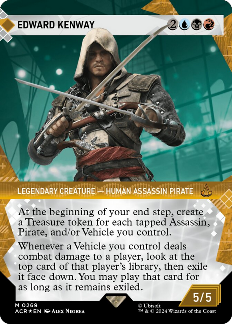 Edward Kenway (Showcase) (Textured Foil) [Assassin's Creed] | I Want That Stuff Brandon