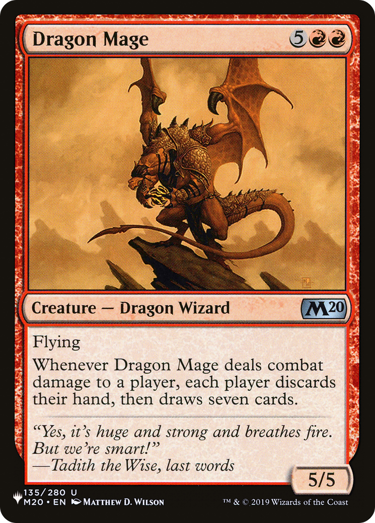 Dragon Mage [The List Reprints] | I Want That Stuff Brandon