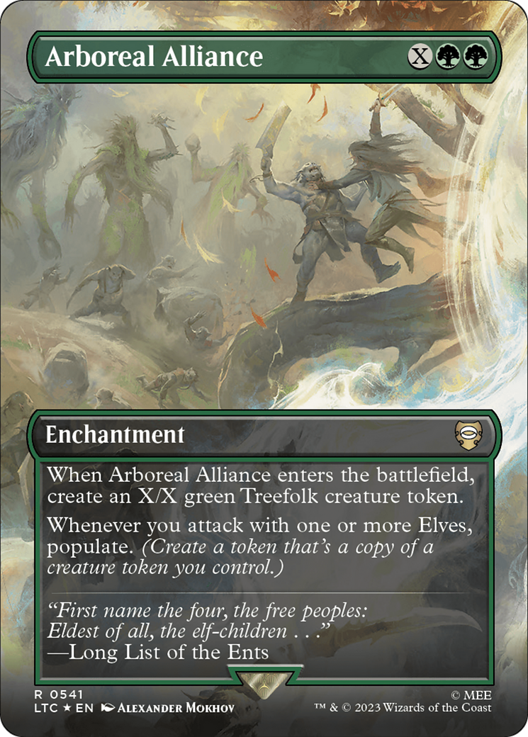 Arboreal Alliance (Borderless) (Surge Foil) [The Lord of the Rings: Tales of Middle-Earth Commander] | I Want That Stuff Brandon