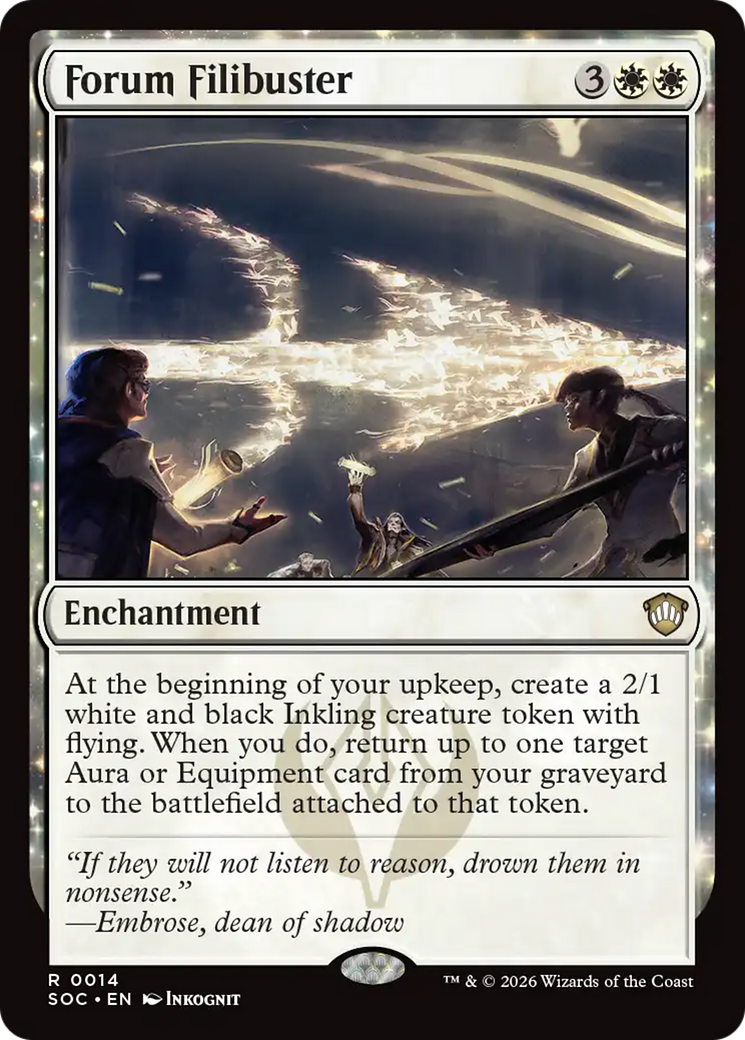 Forum Filibuster [Secrets of Strixhaven Commander] | I Want That Stuff Brandon
