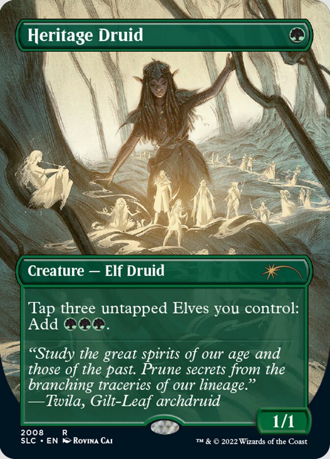 Heritage Druid (Borderless) [Secret Lair Countdown Kit] | I Want That Stuff Brandon