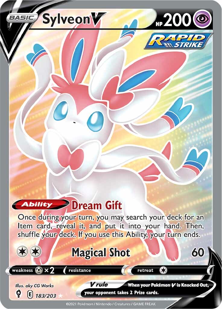 Sylveon V (183/203) [Sword & Shield: Evolving Skies] | I Want That Stuff Brandon