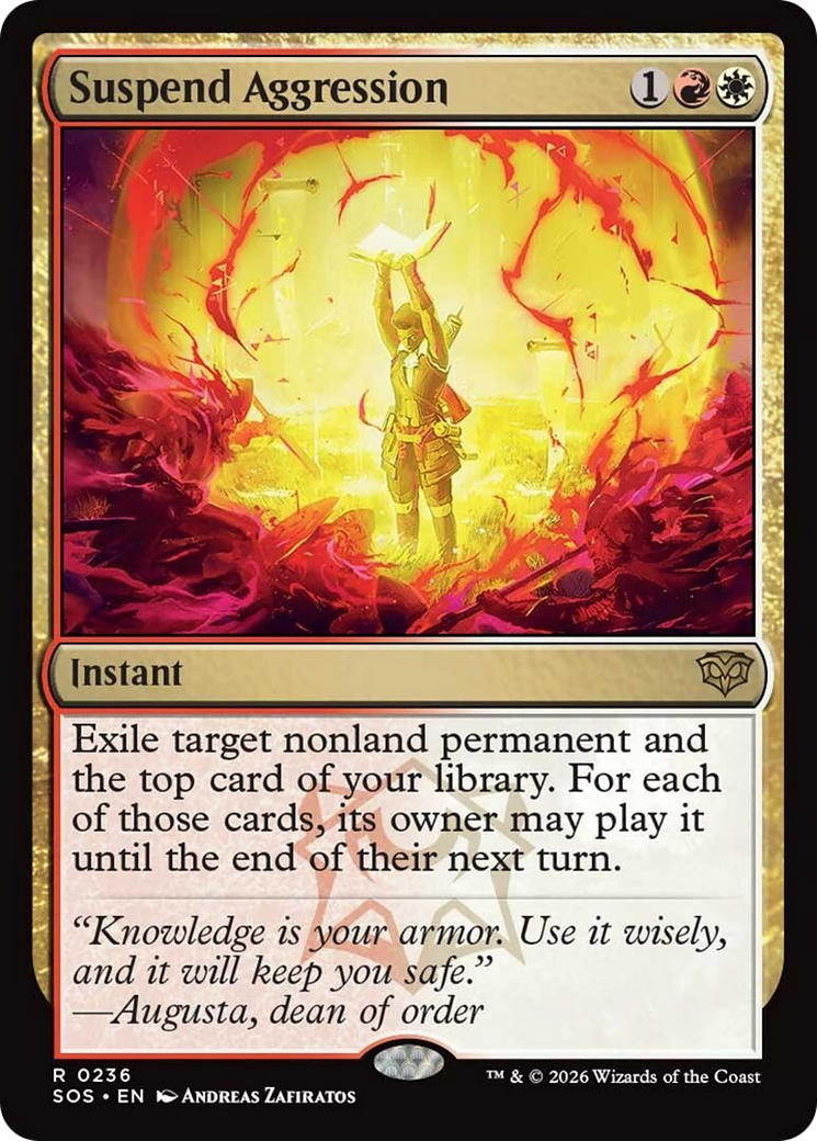 Suspend Aggression [Secrets of Strixhaven] | I Want That Stuff Brandon