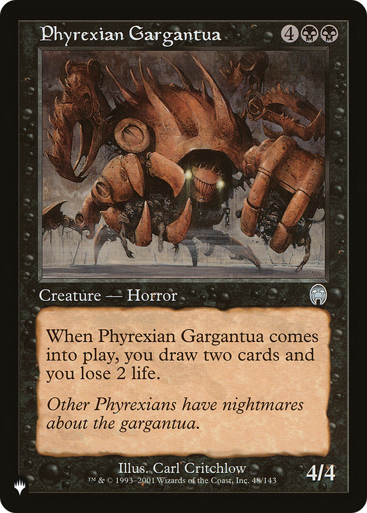 Phyrexian Gargantua [The List Reprints] | I Want That Stuff Brandon