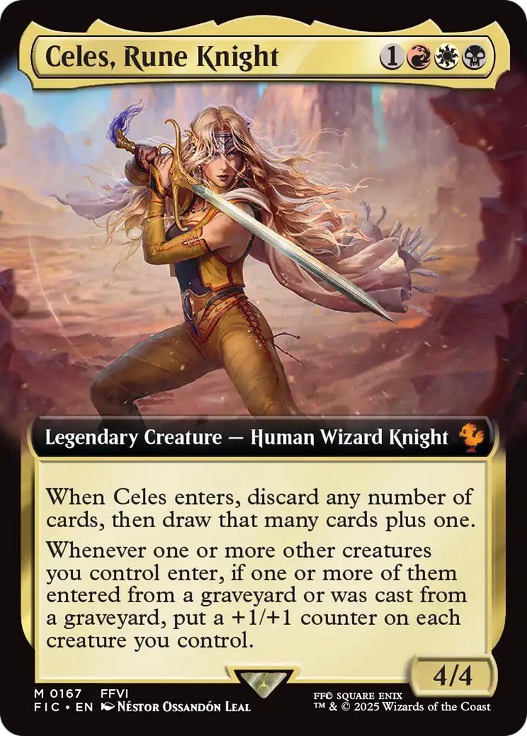 Celes, Rune Knight (Extended Art) [FINAL FANTASY Commander] | I Want That Stuff Brandon