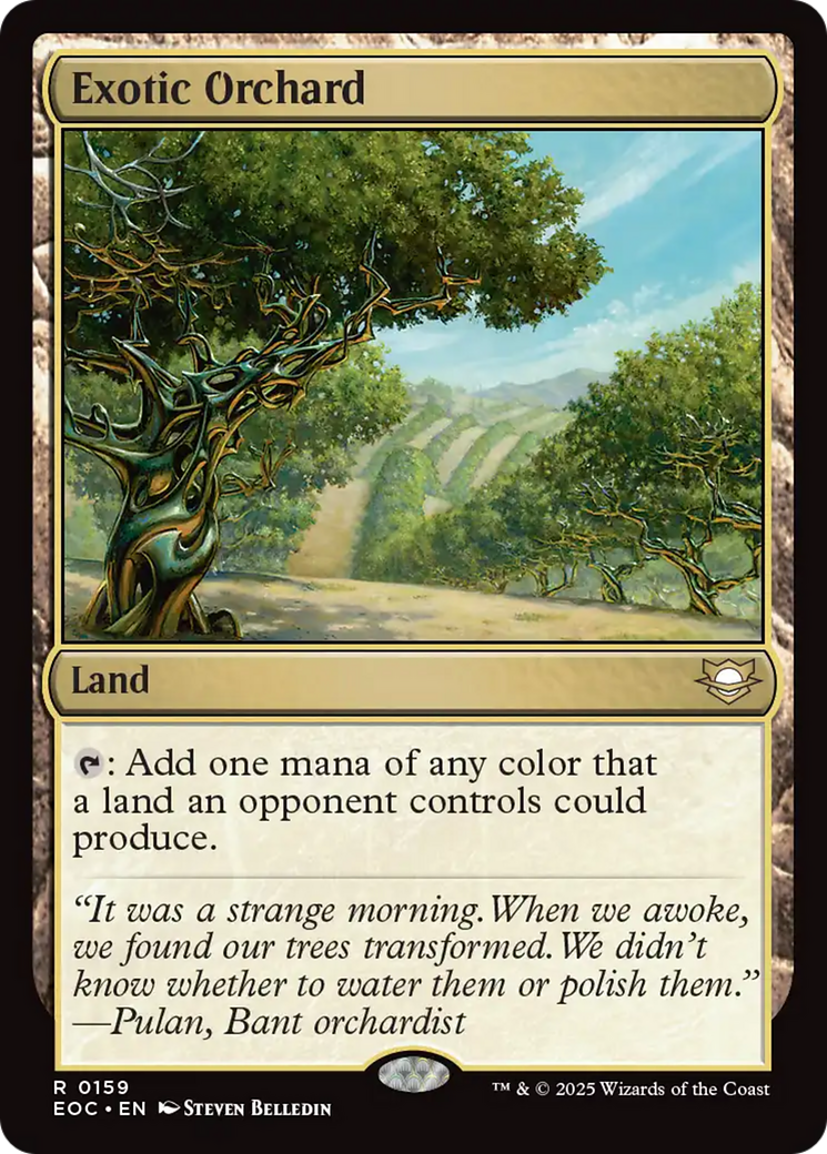 Exotic Orchard [Edge of Eternities Commander] | I Want That Stuff Brandon