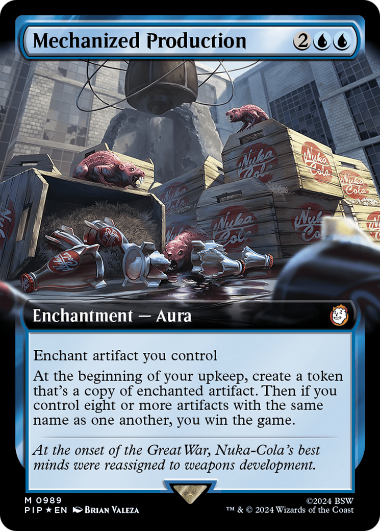 Mechanized Production (Extended Art) (Surge Foil) [Fallout] | I Want That Stuff Brandon