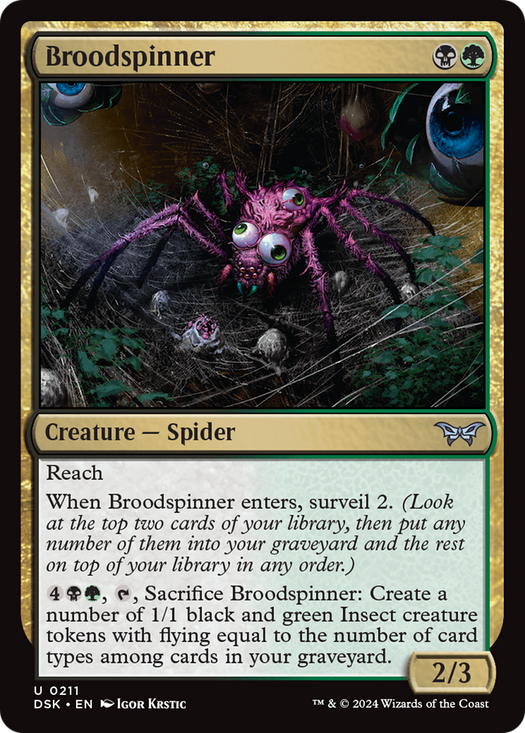 Broodspinner [Duskmourn: House of Horror] | I Want That Stuff Brandon