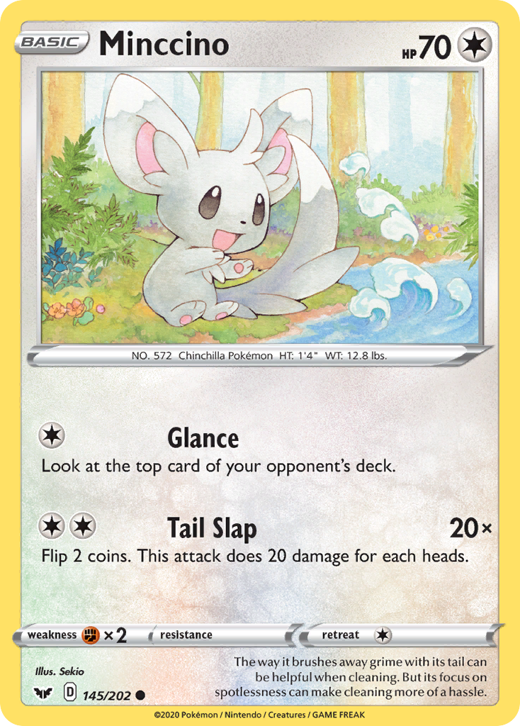 Minccino (145/202) [Sword & Shield: Base Set] | I Want That Stuff Brandon