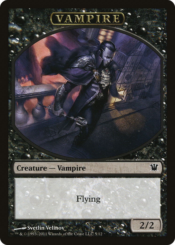 Blood // Vampire (0007) Double-Sided Token [Innistrad Remastered Tokens] | I Want That Stuff Brandon