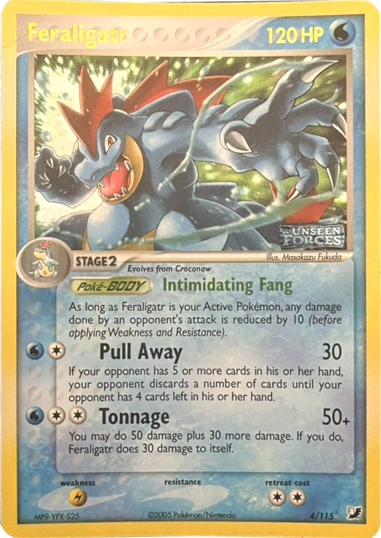 Feraligatr (4/115) (Stamped) [EX: Unseen Forces] | I Want That Stuff Brandon