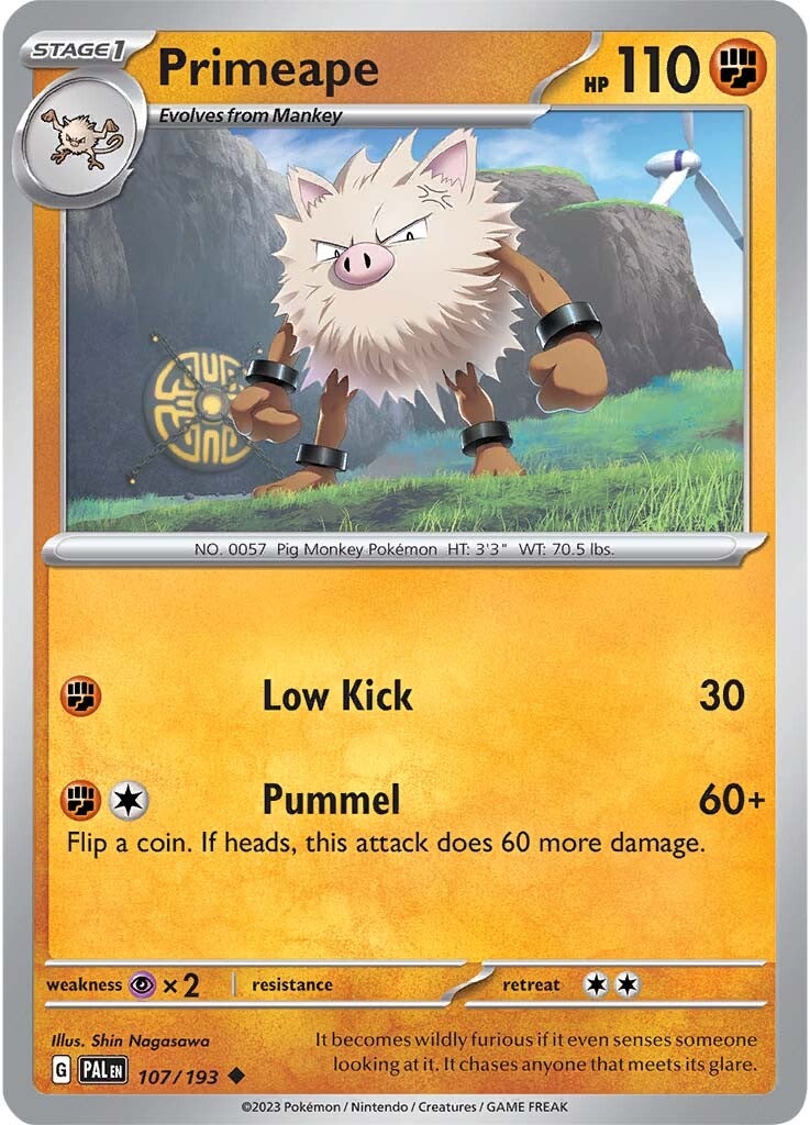 Primeape (107/193) [Scarlet & Violet: Paldea Evolved] | I Want That Stuff Brandon