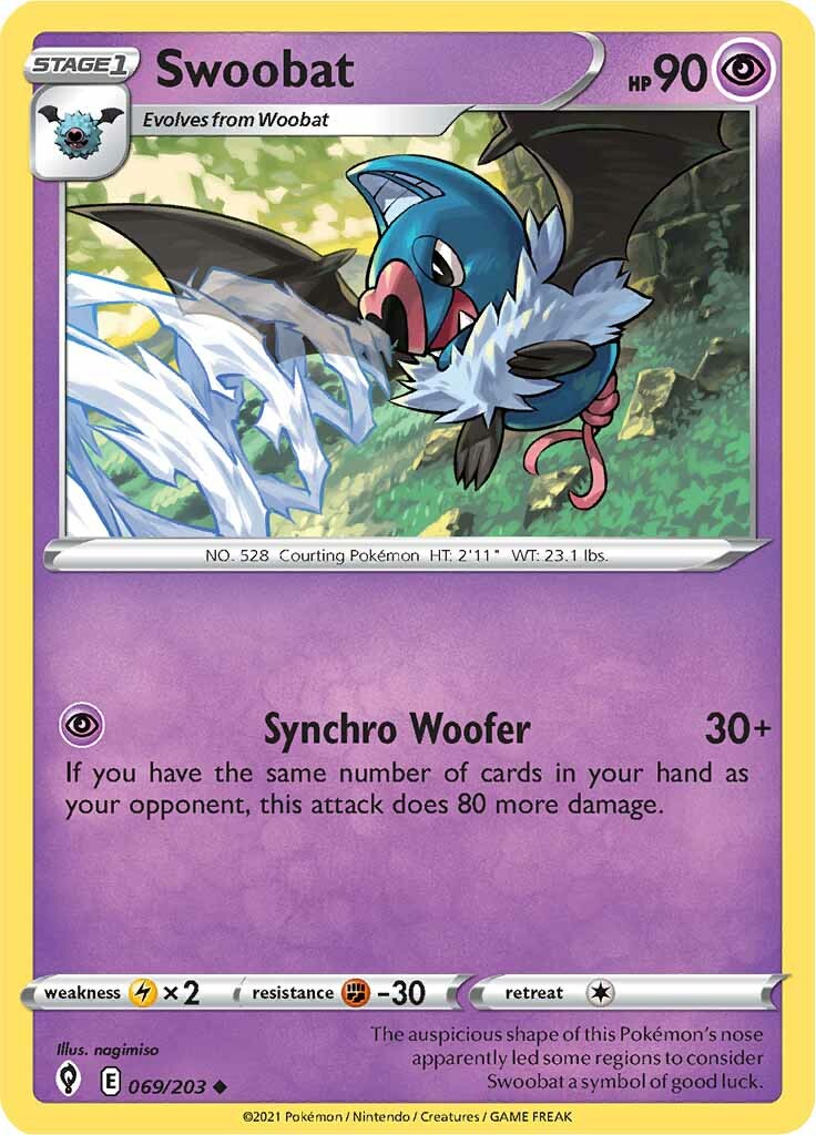 Swoobat (069/203) [Sword & Shield: Evolving Skies] | I Want That Stuff Brandon