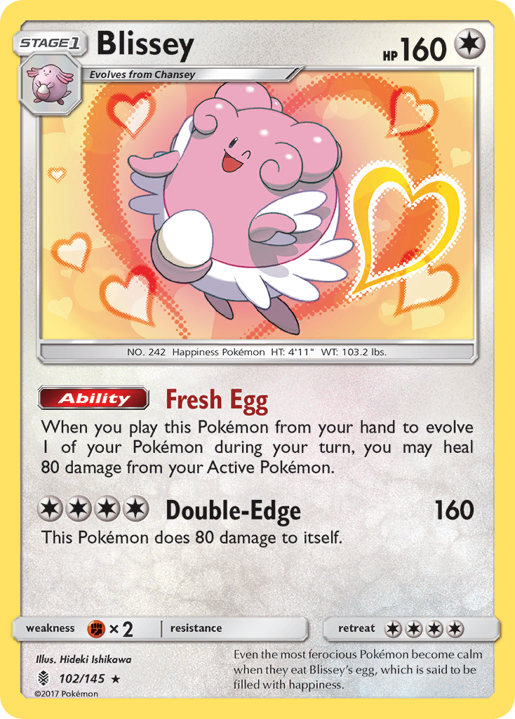 Blissey (102/145) [Sun & Moon: Guardians Rising] | I Want That Stuff Brandon