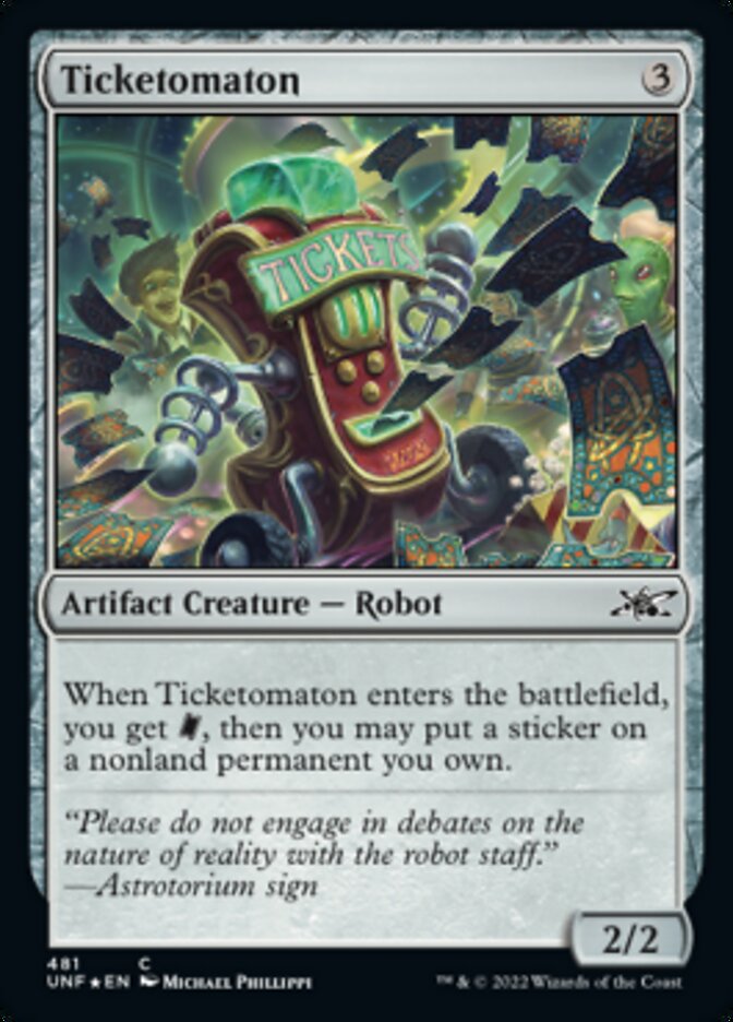 Ticketomaton (Galaxy Foil) [Unfinity] | I Want That Stuff Brandon