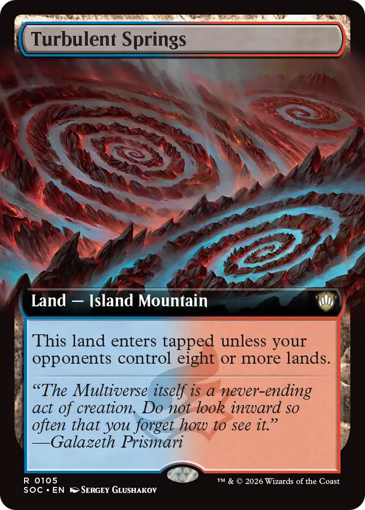 Turbulent Springs (Extended Art) [Secrets of Strixhaven Commander] | I Want That Stuff Brandon