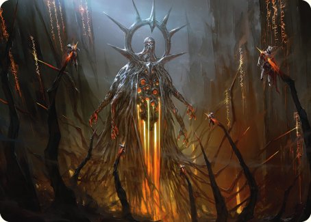 Solphim, Mayhem Dominus Art Card [Phyrexia: All Will Be One Art Series] | I Want That Stuff Brandon