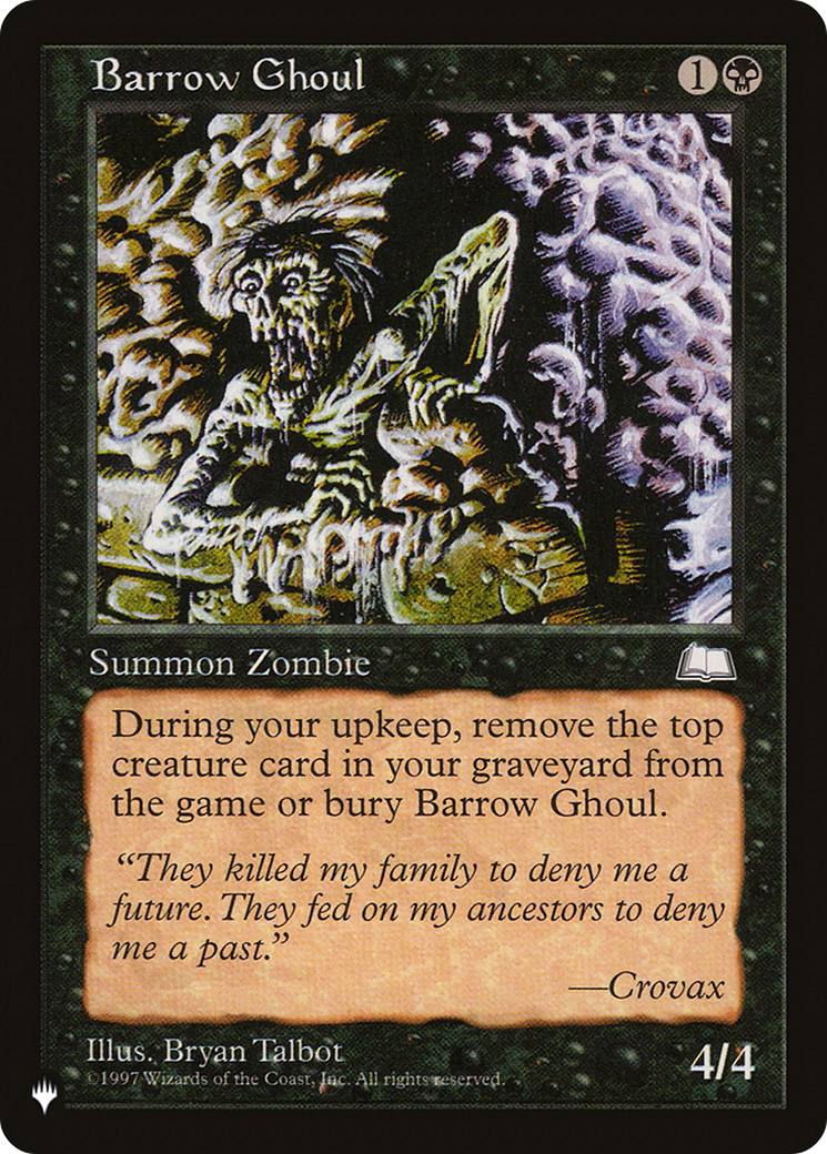 Barrow Ghoul [The List] | I Want That Stuff Brandon