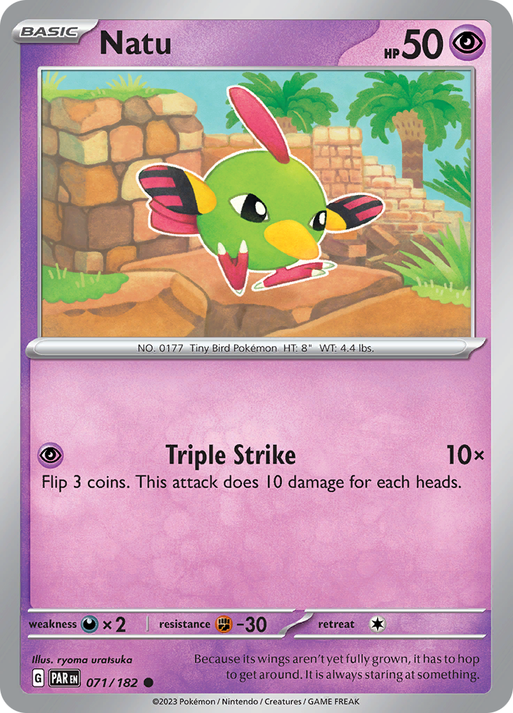 Natu (071/182) [Scarlet & Violet: Paradox Rift] | I Want That Stuff Brandon