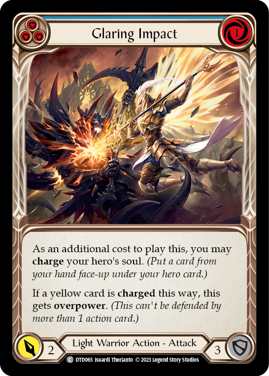 Glaring Impact (Blue) [DTD065] (Dusk Till Dawn)  Rainbow Foil | I Want That Stuff Brandon