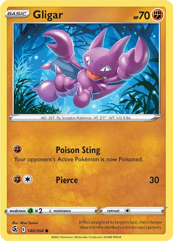 Gligar (140/264) [Sword & Shield: Fusion Strike] | I Want That Stuff Brandon