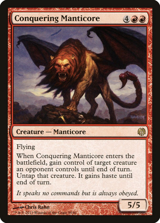 Conquering Manticore [Duel Decks: Heroes vs. Monsters] | I Want That Stuff Brandon
