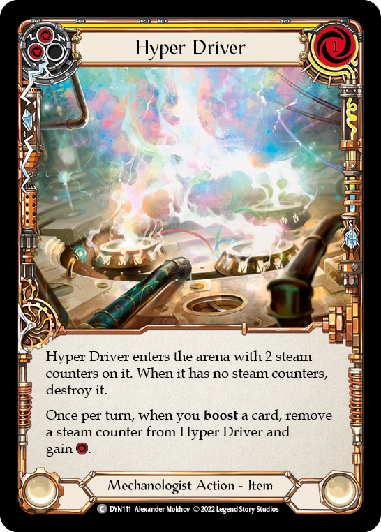 Hyper Driver (Yellow) [DYN111] (Dynasty)  Rainbow Foil | I Want That Stuff Brandon