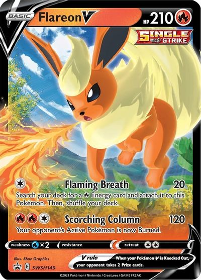 Flareon V (SWSH149) [Sword & Shield: Black Star Promos] | I Want That Stuff Brandon