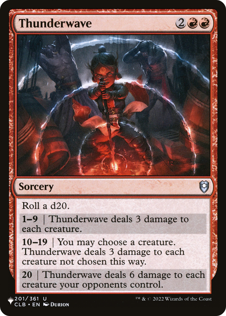 Thunderwave [The List Reprints] | I Want That Stuff Brandon