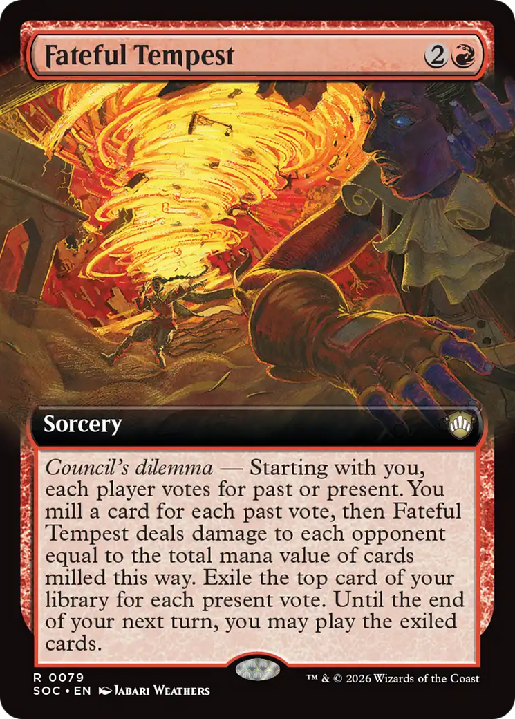 Fateful Tempest (Extended Art) [Secrets of Strixhaven Commander] | I Want That Stuff Brandon