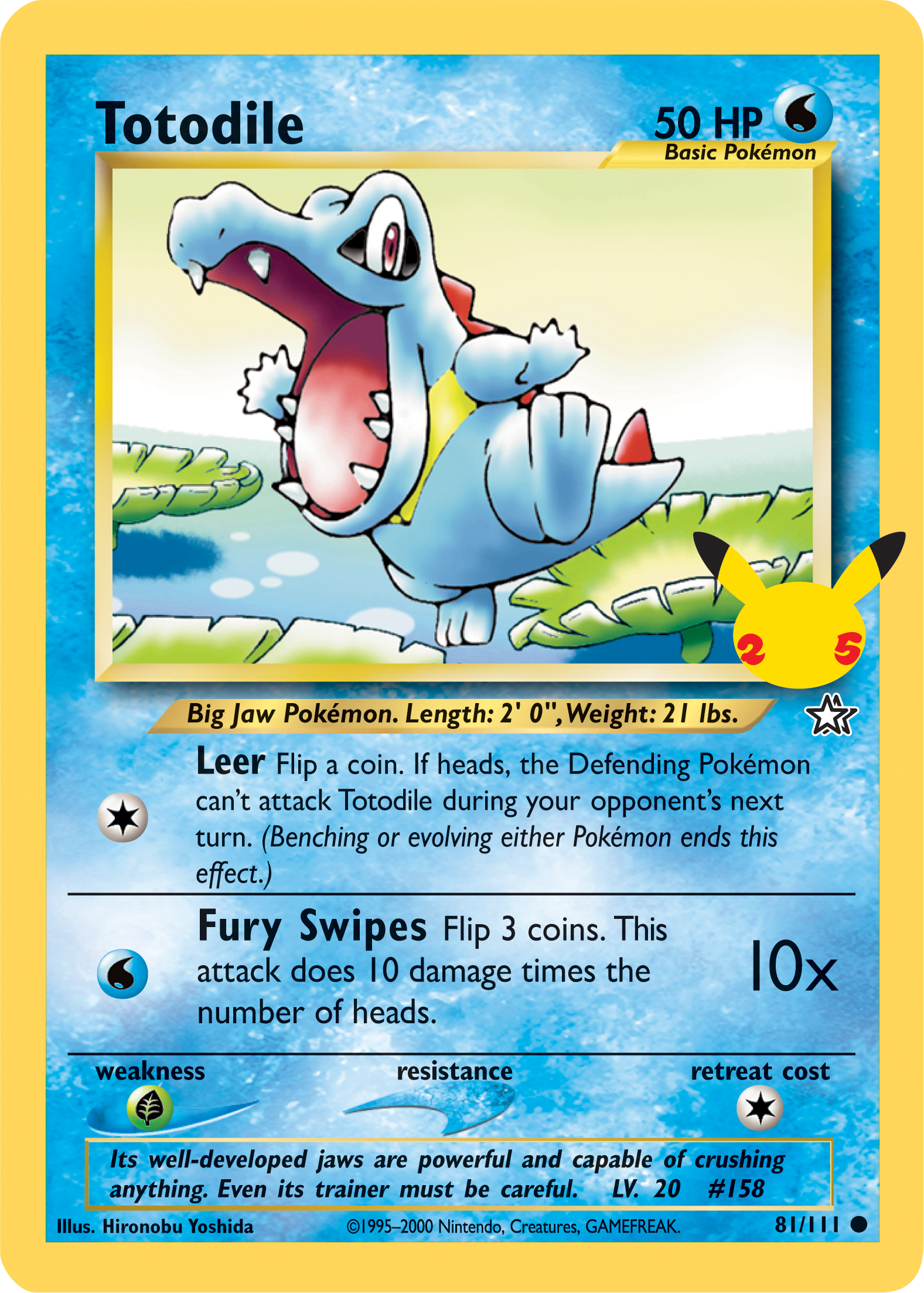 Totodile (81/111) (Jumbo Card) [First Partner Pack] | I Want That Stuff Brandon