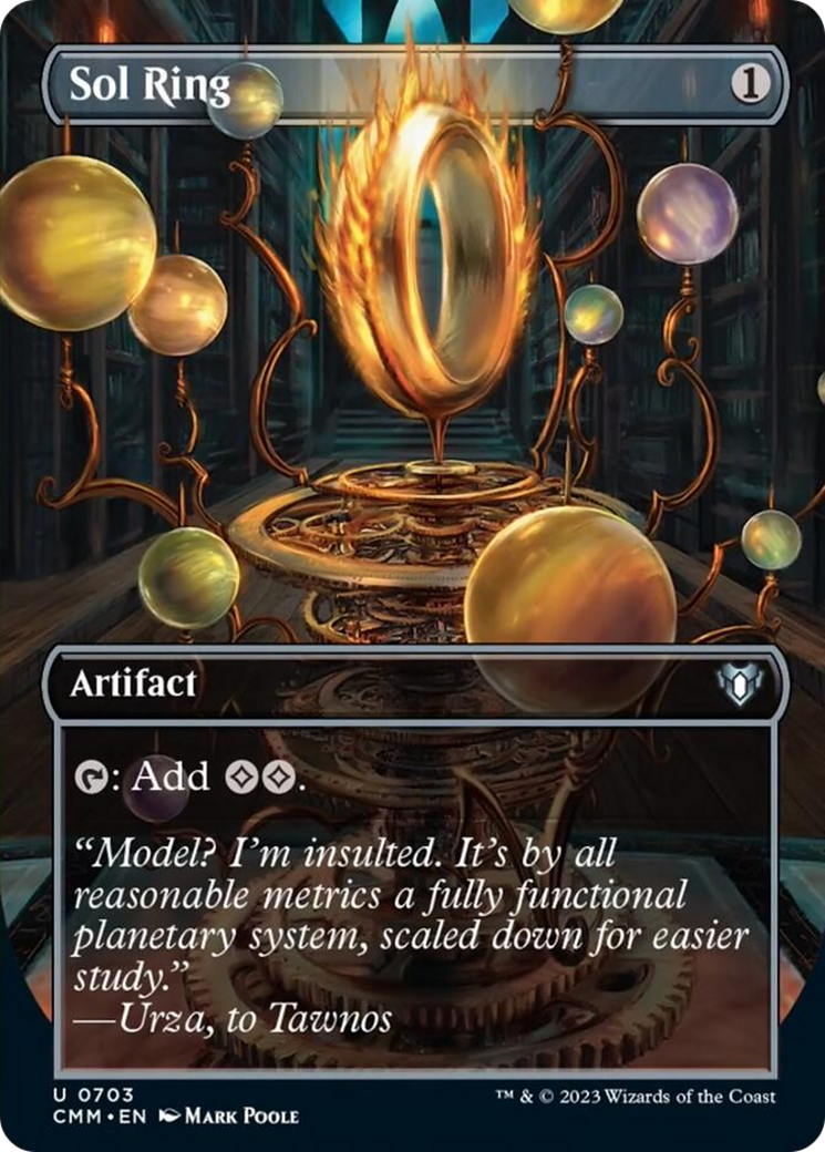 Sol Ring (Borderless Alternate Art) [Commander Masters] | I Want That Stuff Brandon