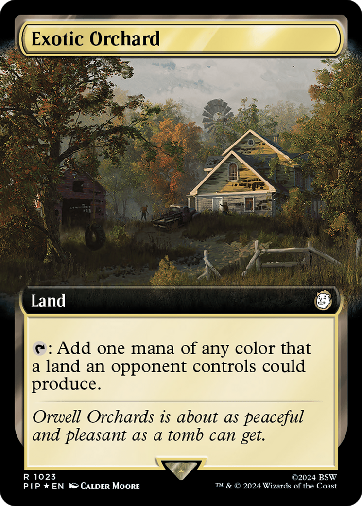 Exotic Orchard (Extended Art) (Surge Foil) [Fallout] | I Want That Stuff Brandon