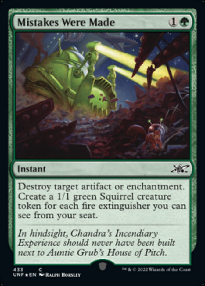 Mistakes Were Made (Galaxy Foil) [Unfinity] | I Want That Stuff Brandon
