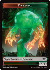 Beast (0006) // Elemental (0008) Double-Sided Token [Edge of Eternities Commander Tokens] | I Want That Stuff Brandon