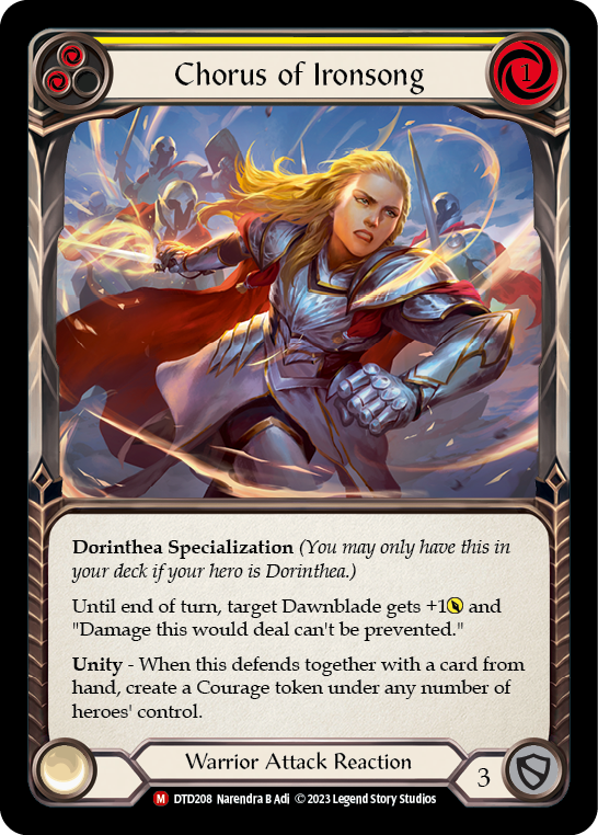 Chorus of Ironsong [DTD208] (Dusk Till Dawn)  Rainbow Foil | I Want That Stuff Brandon