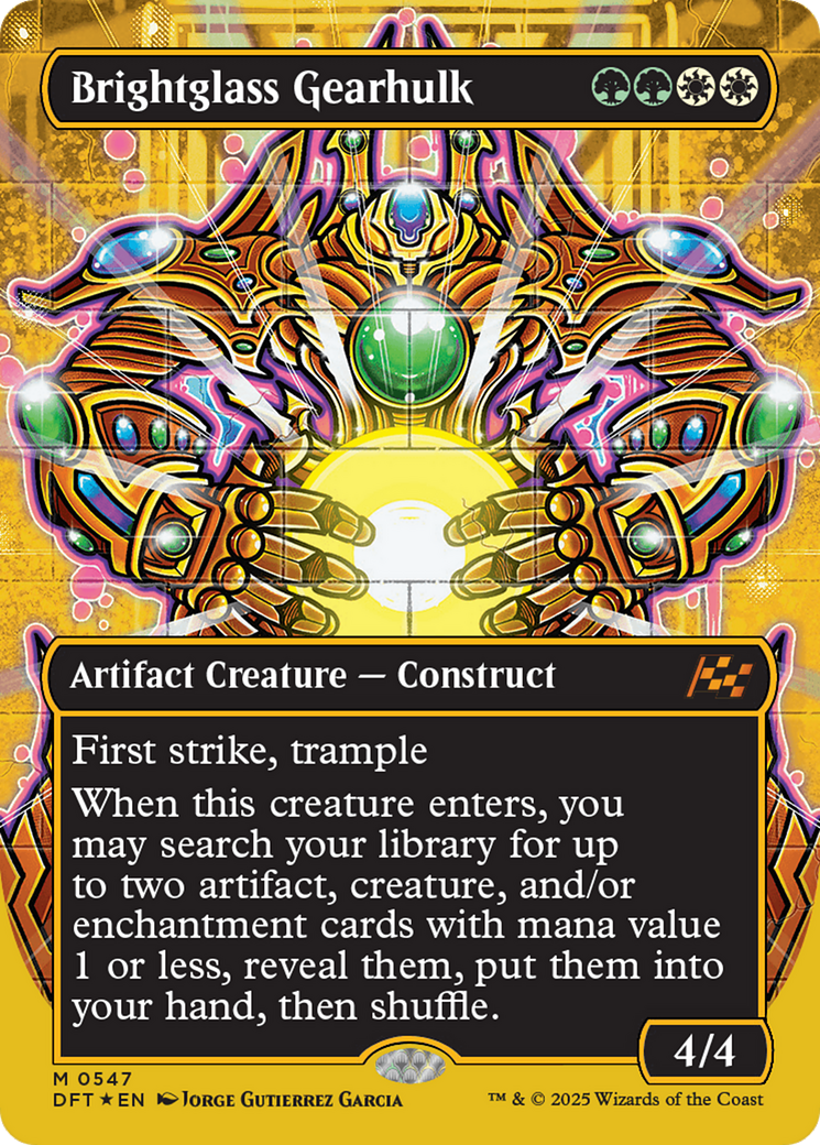 Brightglass Gearhulk (Borderless) (First-Place Foil) [Aetherdrift] | I Want That Stuff Brandon