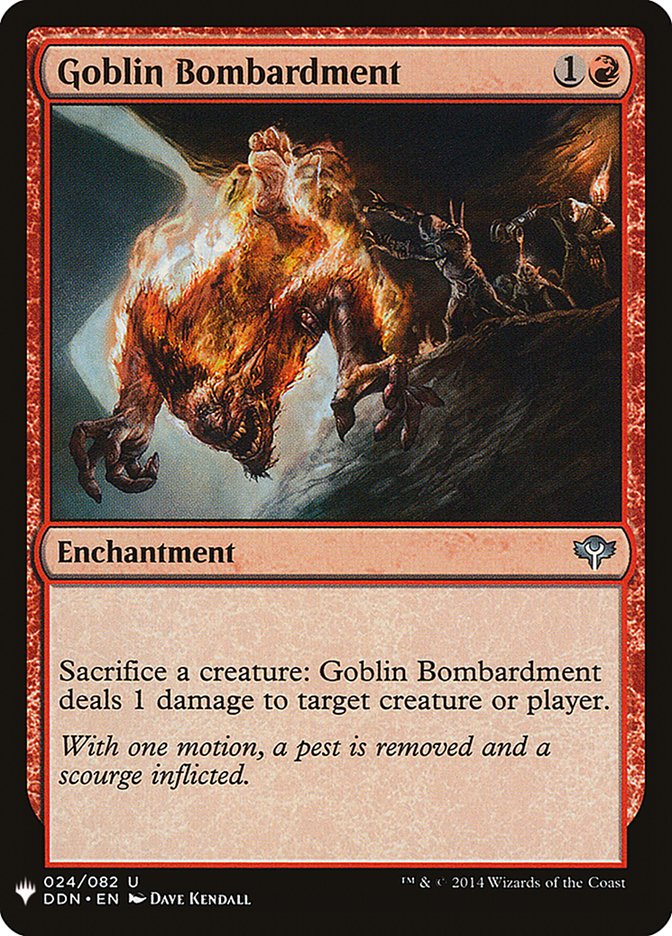 Goblin Bombardment [Mystery Booster] | I Want That Stuff Brandon
