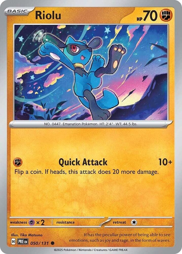 Riolu (050/131) [Scarlet & Violet: Prismatic Evolutions] | I Want That Stuff Brandon