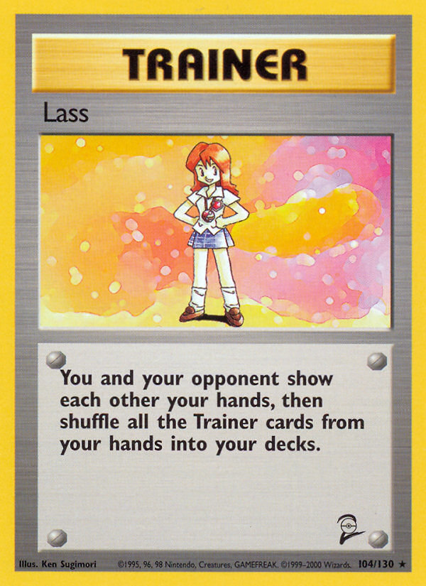 Lass (104/130) [Base Set 2] | I Want That Stuff Brandon