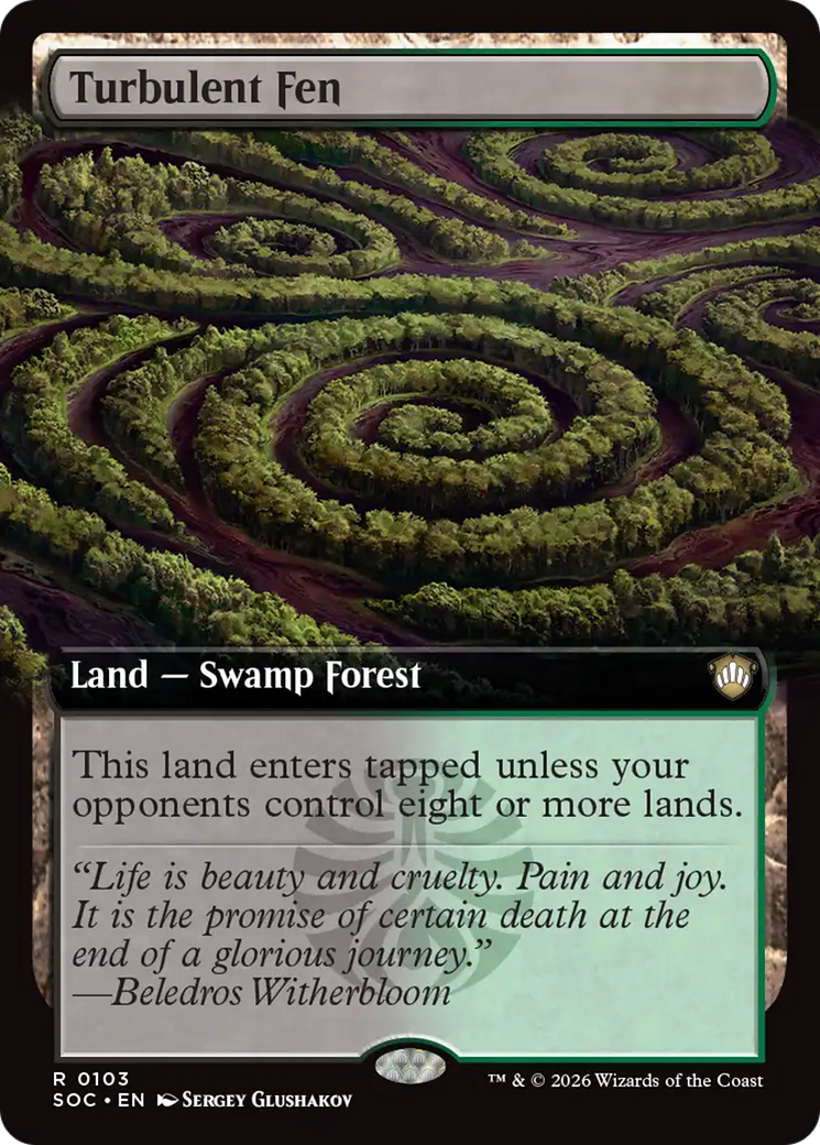 Turbulent Fen (Extended Art) [Secrets of Strixhaven Commander] | I Want That Stuff Brandon