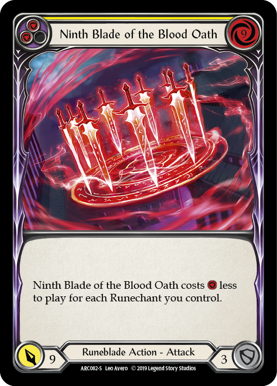 Ninth Blade of the Blood Oath [ARC082-S] (Arcane Rising)  1st Edition Normal | I Want That Stuff Brandon