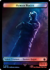 Human Rogue // Cyberman Double-Sided Token (Surge Foil) [Doctor Who Tokens] | I Want That Stuff Brandon