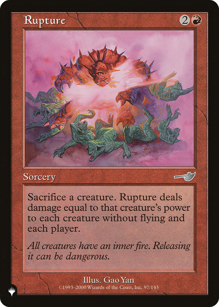 Rupture [The List Reprints] | I Want That Stuff Brandon