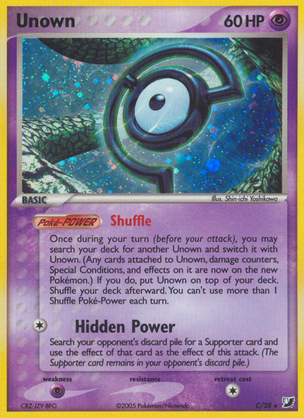 Unown (C) (C/28) [EX: Unseen Forces] | I Want That Stuff Brandon