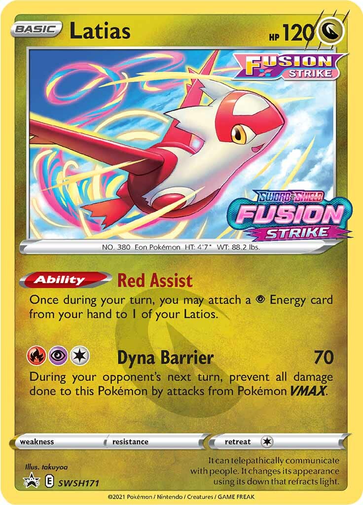 Latias (SWSH171) (Prerelease Promo) [Sword & Shield: Black Star Promos] | I Want That Stuff Brandon