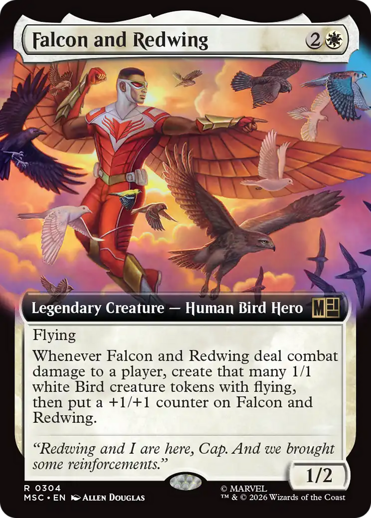 Falcon and Redwing (Extended Art) [Marvel Super Heroes Commander] | I Want That Stuff Brandon