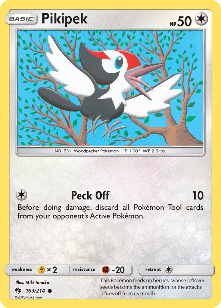 Pikipek (163/214) [Sun & Moon: Lost Thunder] | I Want That Stuff Brandon