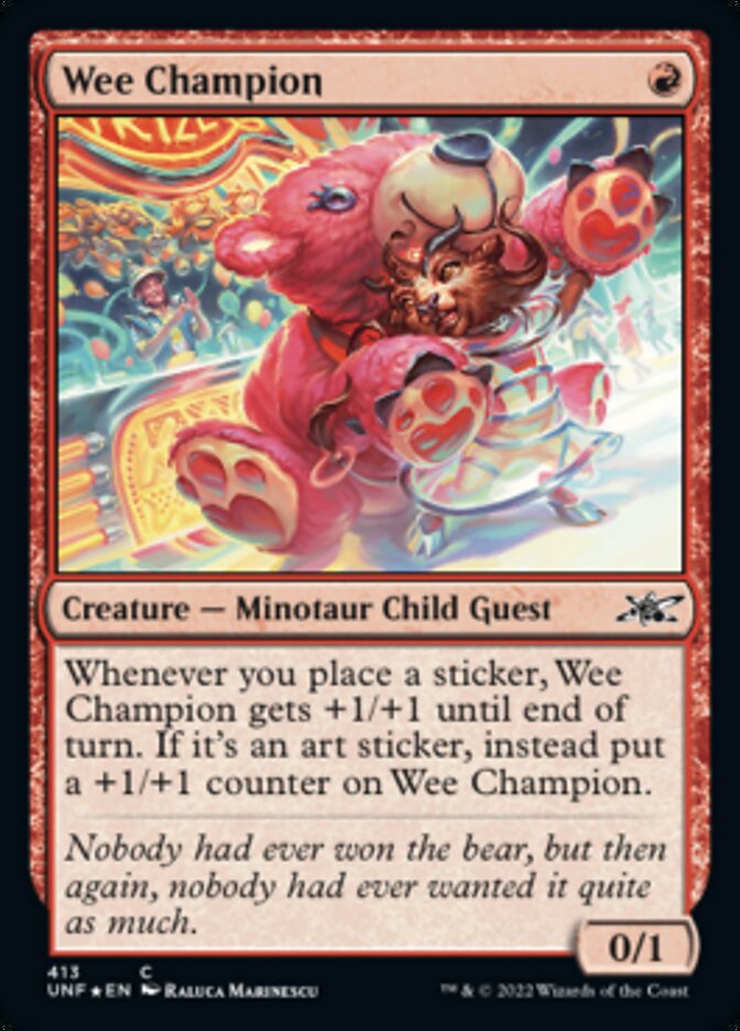 Wee Champion (Galaxy Foil) [Unfinity] | I Want That Stuff Brandon